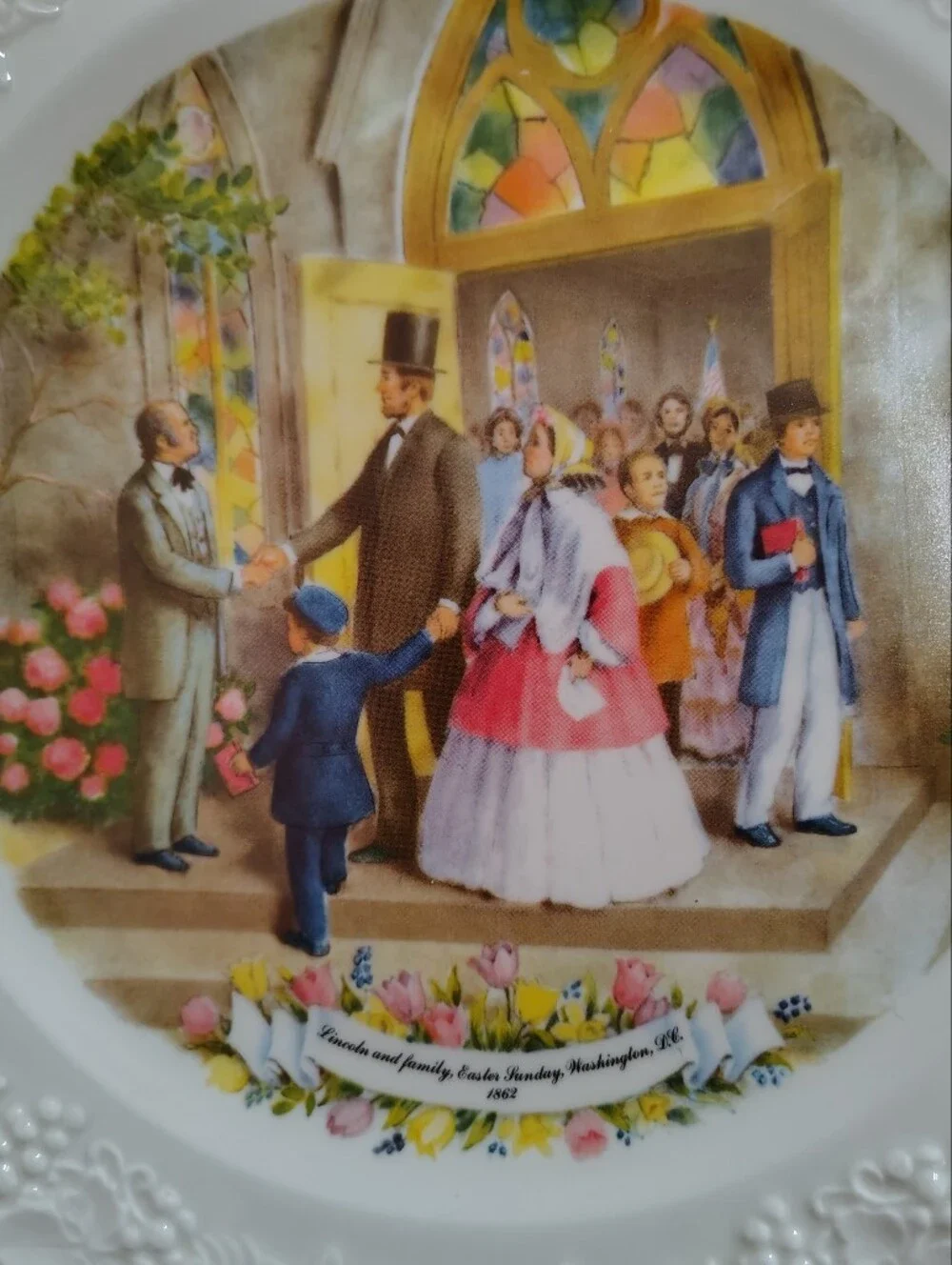 American Commemoratives Limited Addition Lincoln And Family Plate